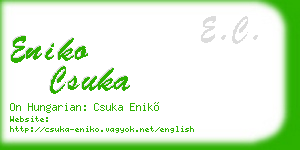 eniko csuka business card